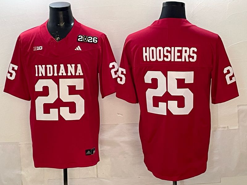Men Ohio State Buckeyes #25 Hoosiers Red 3th generations Limited NCAA Jersey 013->ncaa teams->NCAA Jersey
